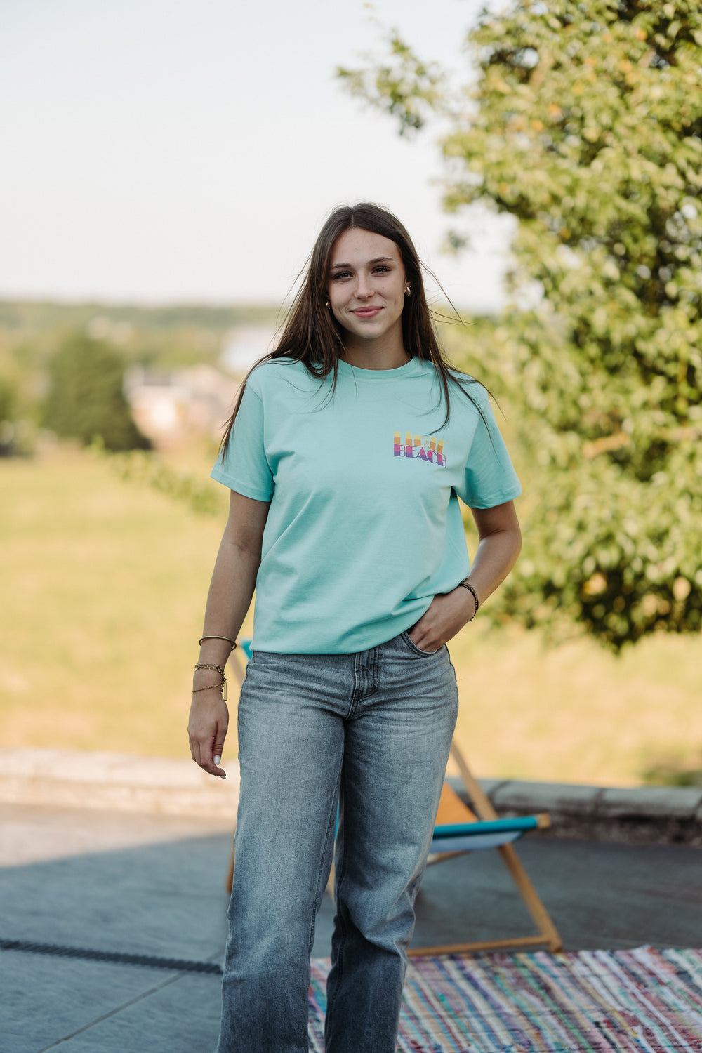 T-shirt 100% coton Milenial mint - Unisexe