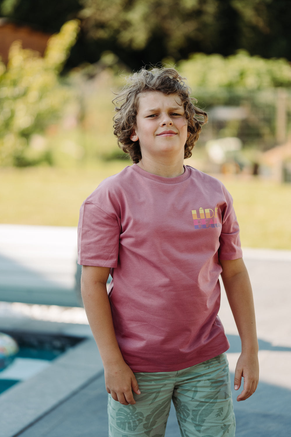 T-shirt enfant 100% coton biologique - Rose antique