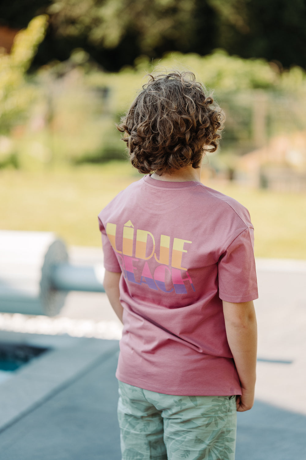 T-shirt enfant 100% coton biologique - Rose antique