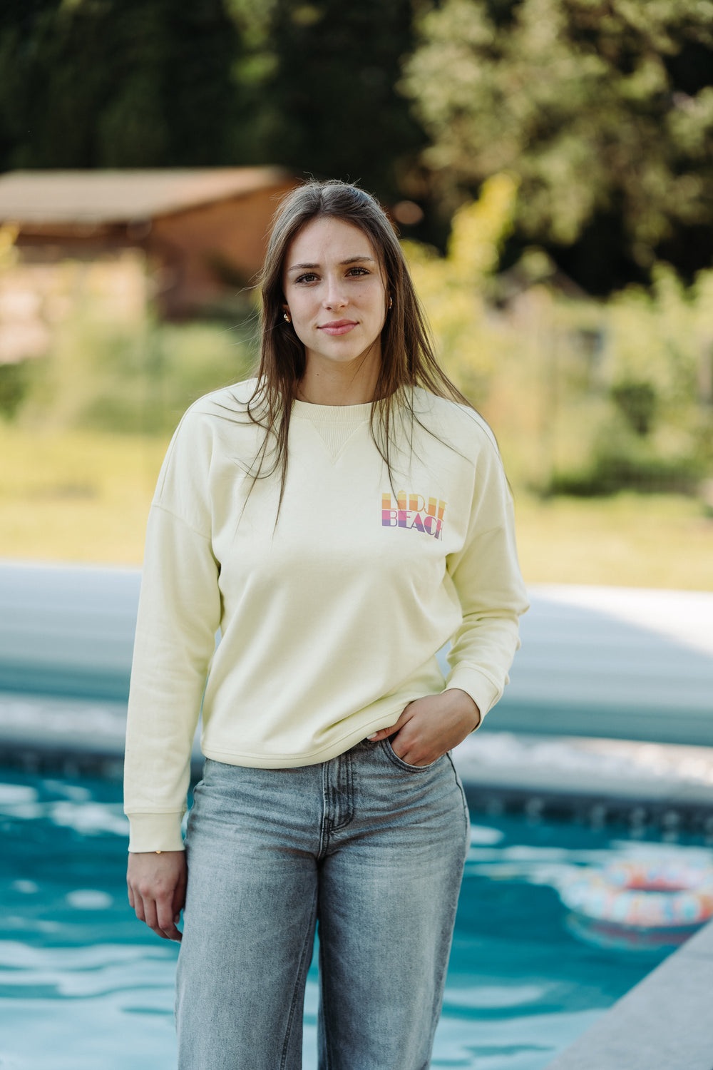Sweat-shirt écoresponsable Coton bio - Lemon citrus