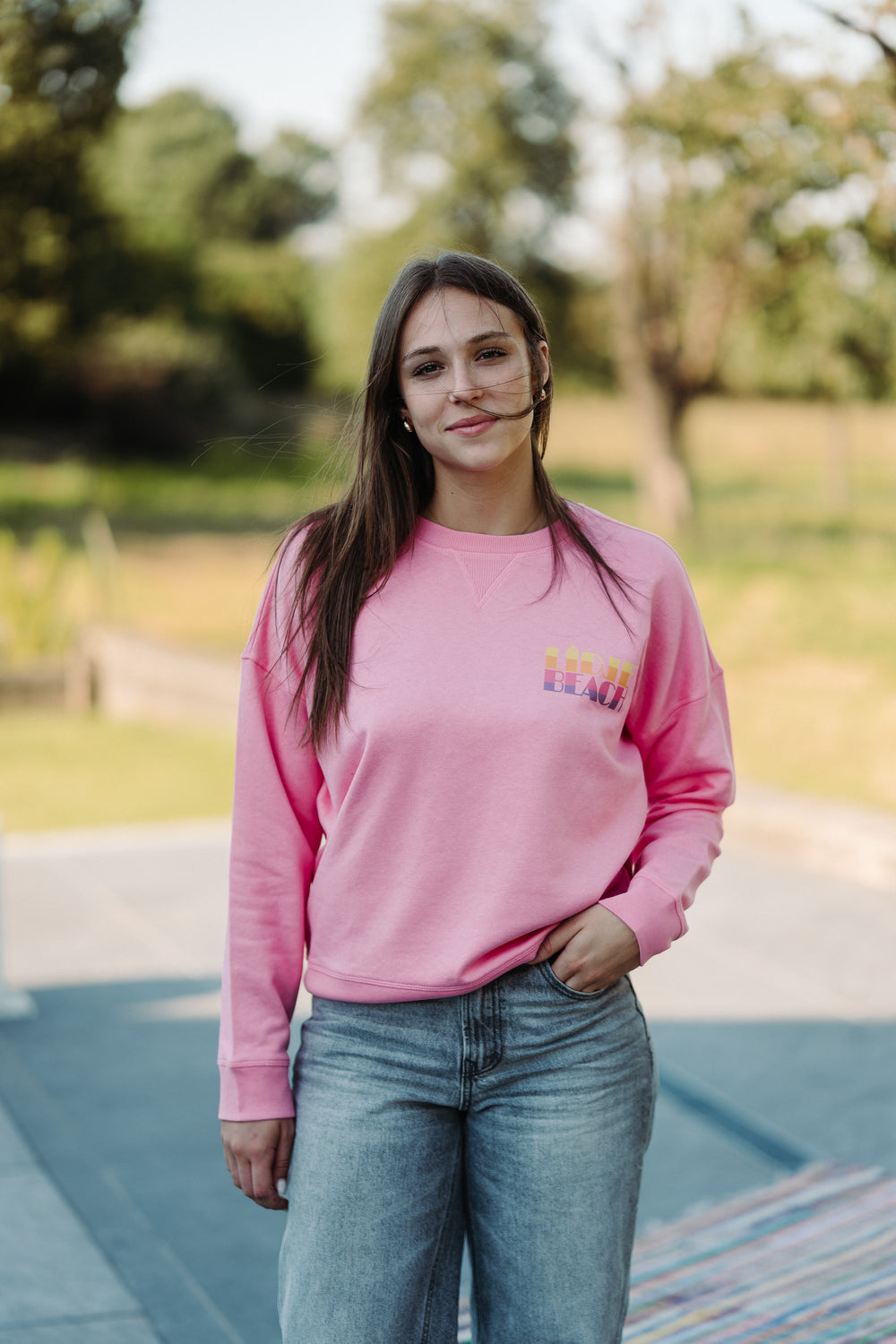 Sweat-shirt écoresponsable Coton bio -  Candy rose