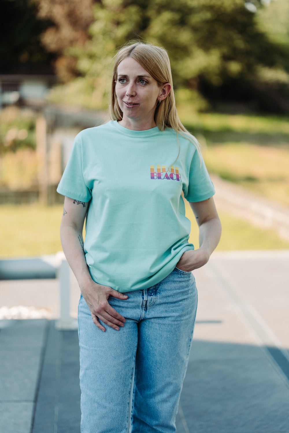 T-shirt 100% coton Milenial mint - Unisexe