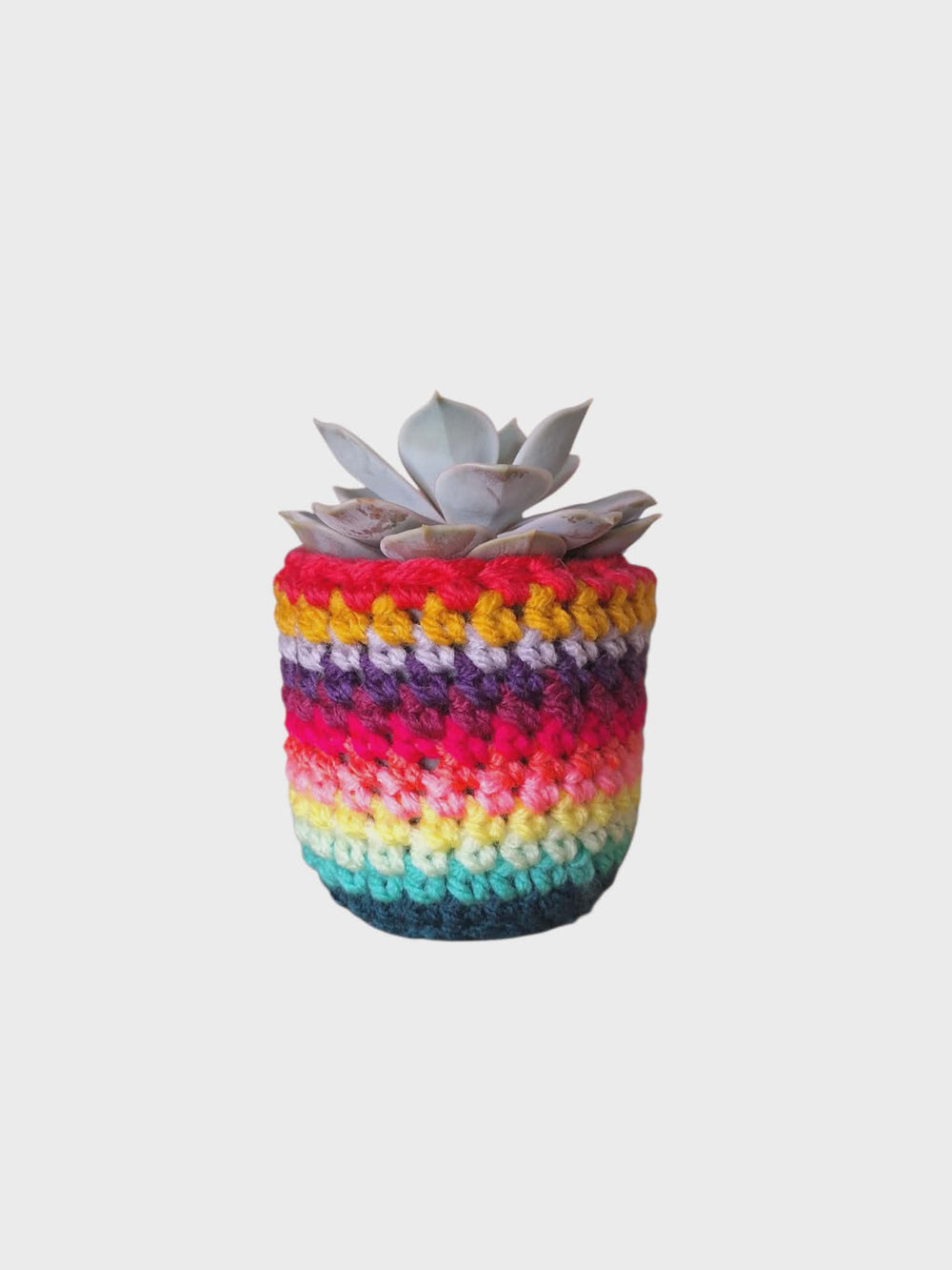 Pot + cache-pot au crochet
